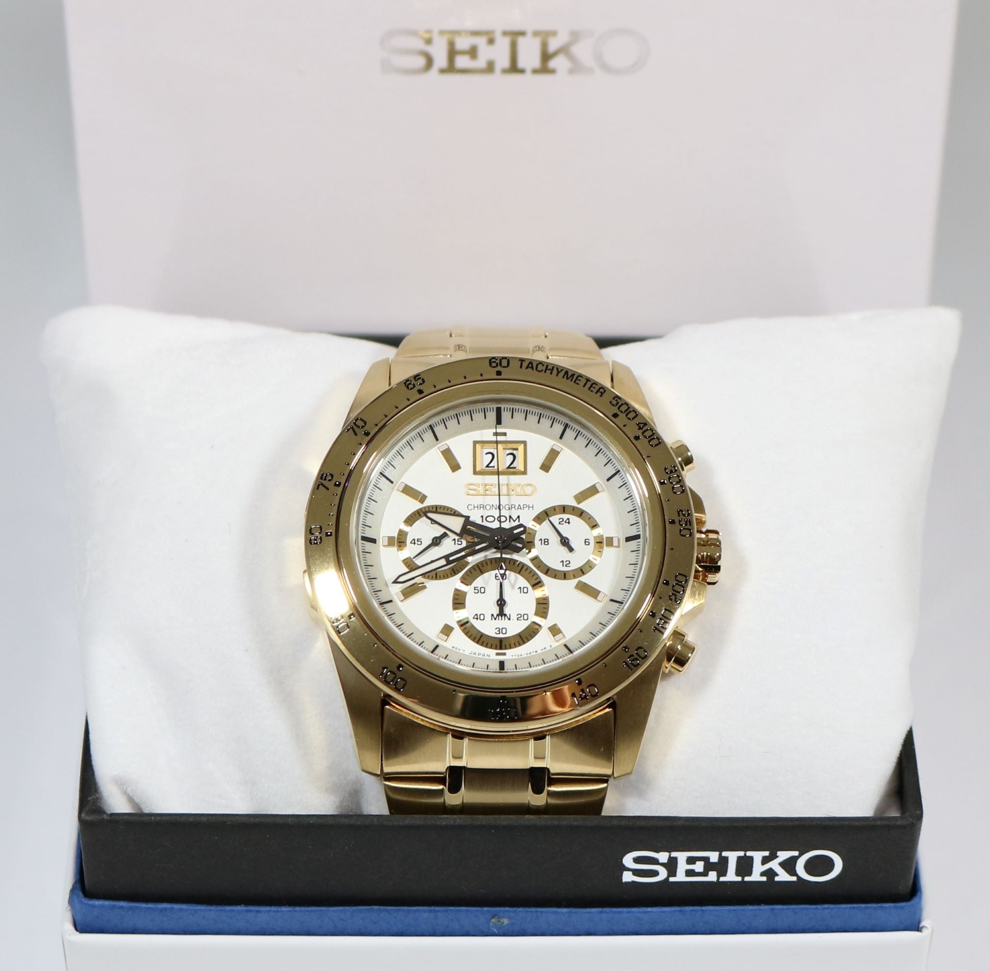 Seiko Lord Chronograph Quartz Men's Gold Watch SPC244P1 - Chronobuy