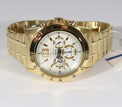 Seiko Lord Chronograph Quartz Men's Gold Watch SPC244P1 - Chronobuy