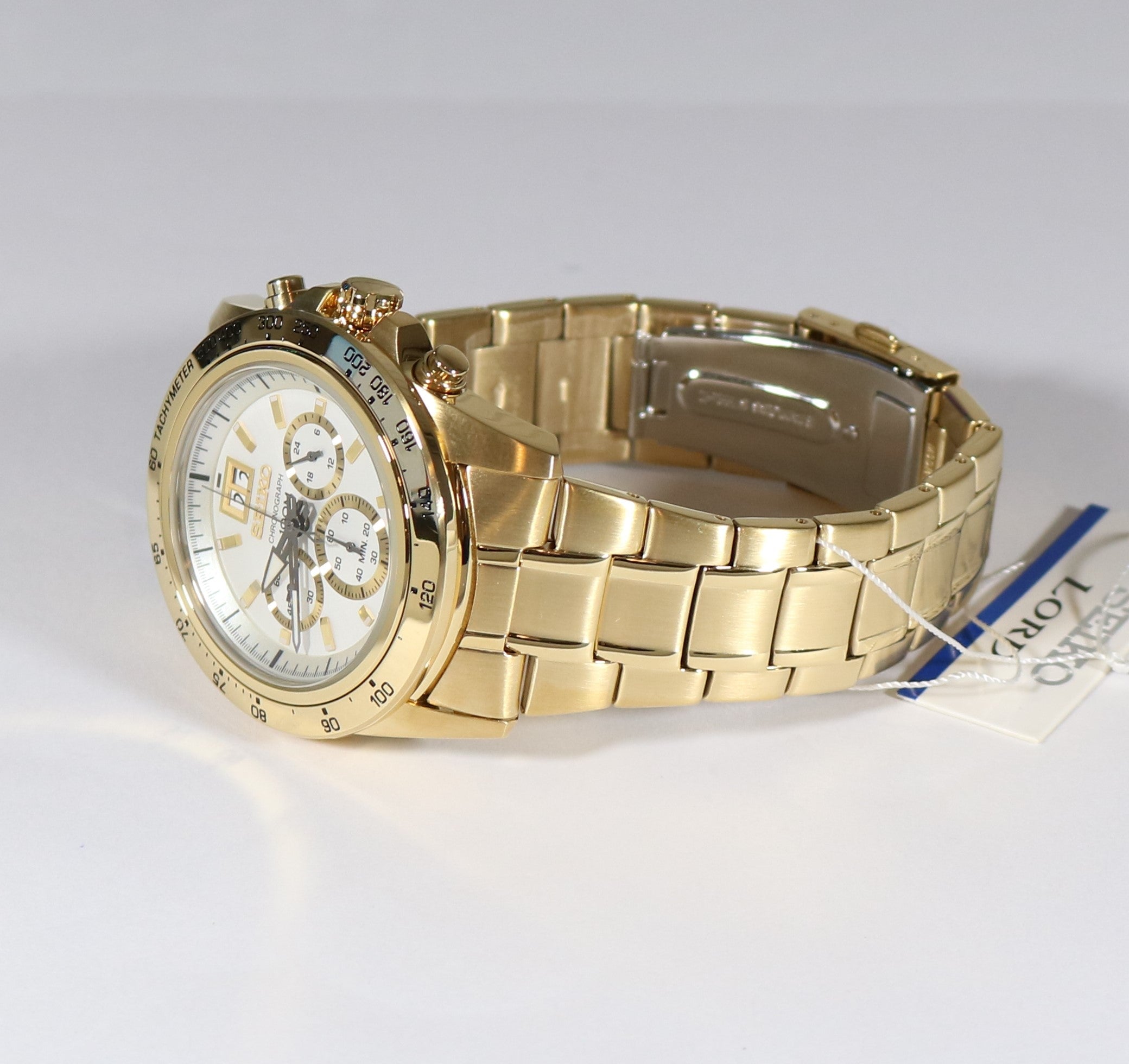 Seiko Lord Chronograph Quartz Men's Gold Watch SPC244P1 - Chronobuy