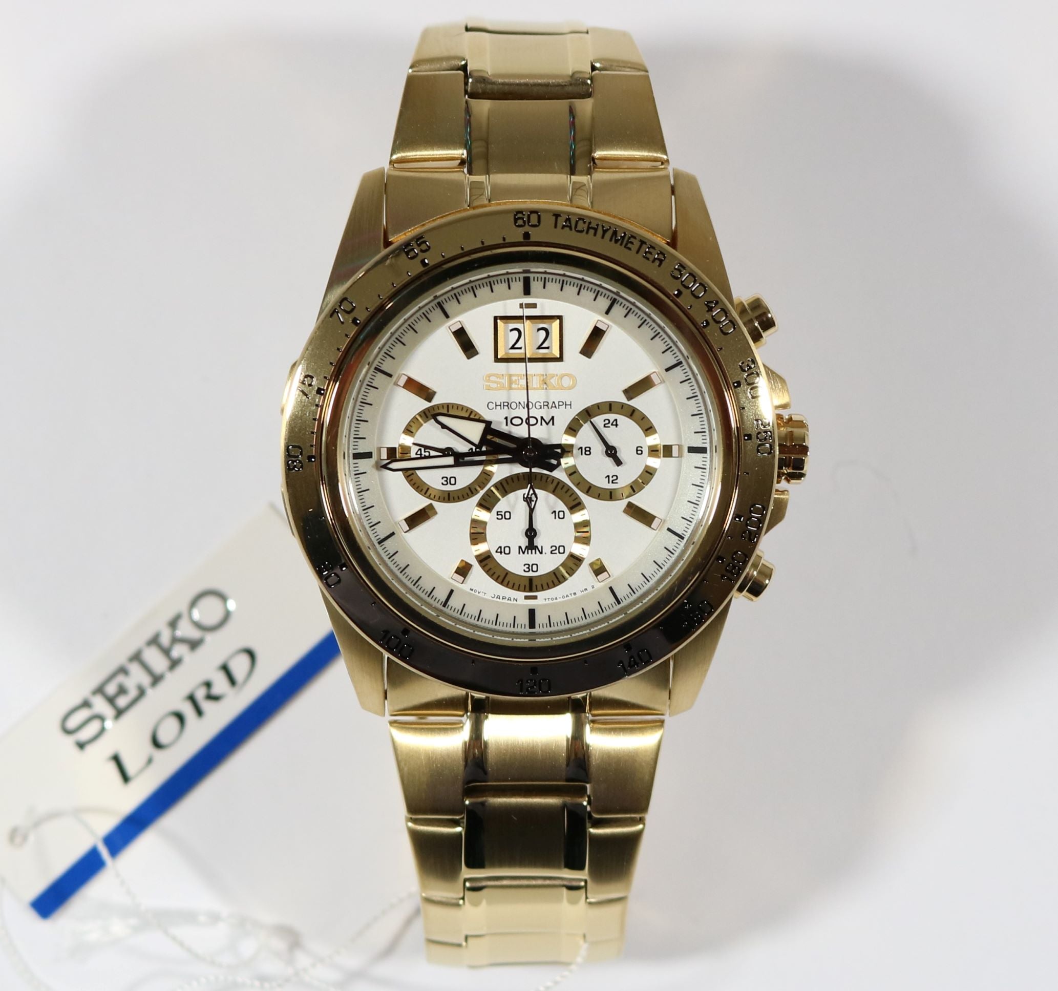 Seiko Lord Chronograph Quartz Men's Gold Watch SPC244P1 - Chronobuy