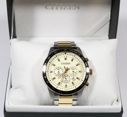 Citizen Men's Two Tone Quartz Analog Stainless Steel AN8074-52P - Chronobuy