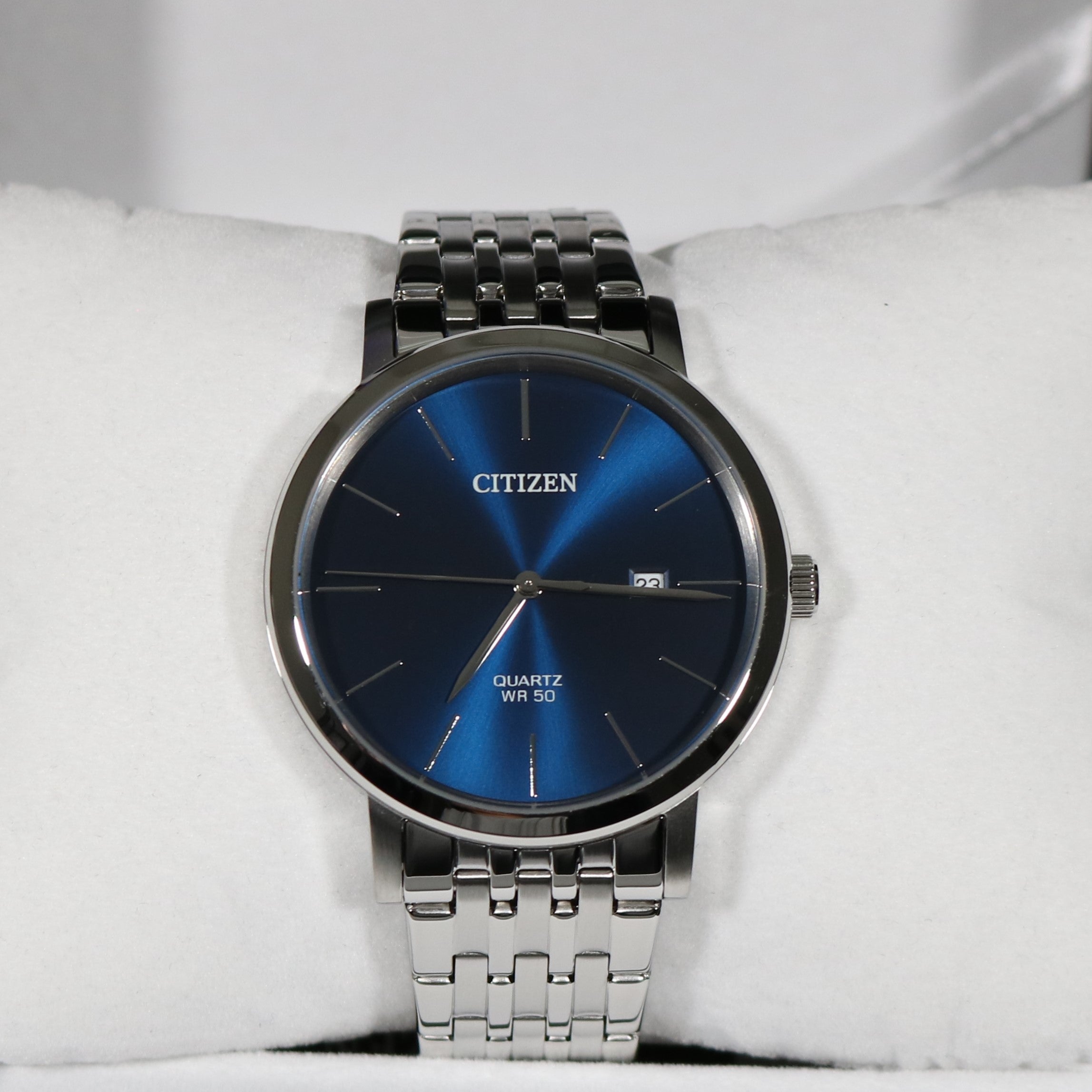 Citizen Quartz BI5 Dial Watch Men\'s Steel Blue Chronobuy Classic Style – Stainless