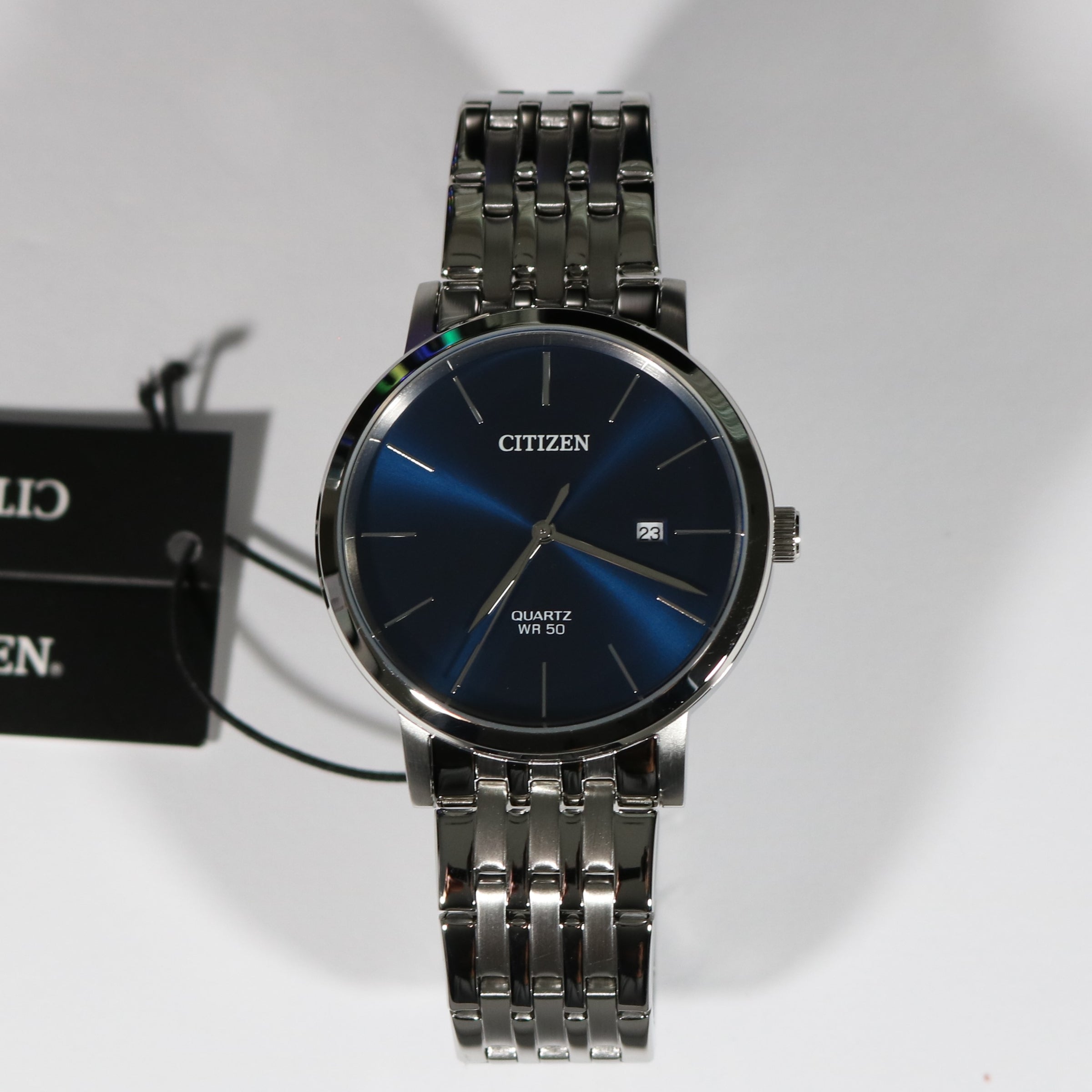 Chronobuy Citizen BI5 Stainless Classic Watch Style Quartz Dial Men\'s – Blue Steel