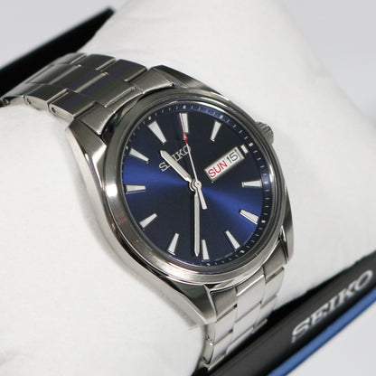 Seiko Quartz Blue Dial Stainless Steel Men's Watch SUR341P1