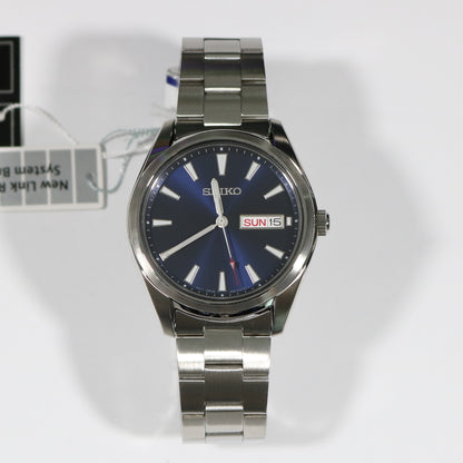 Seiko Quartz Blue Dial Stainless Steel Men's Watch SUR341P1