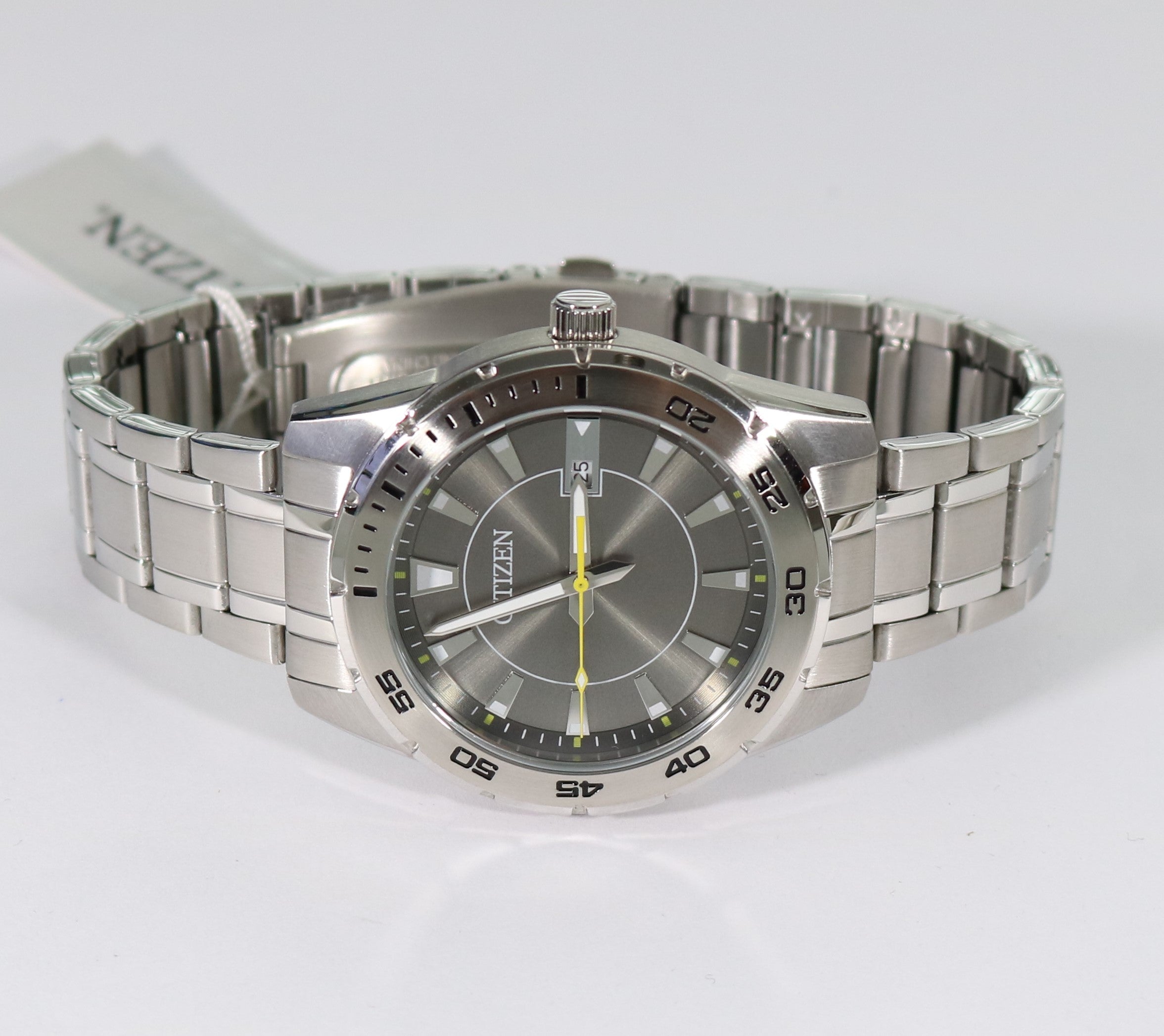 Citizen Quartz Stainless Steel Silver Dial Men's Watch BI1040-50H - Chronobuy