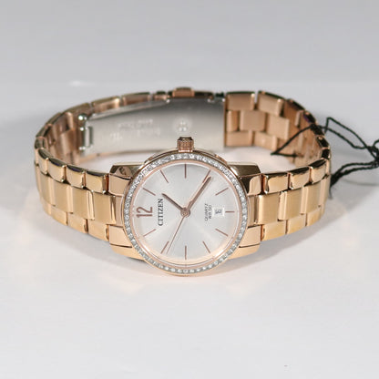 Citizen Women's Rose Gold Tone Stainless Steel Watch EU6039-86A