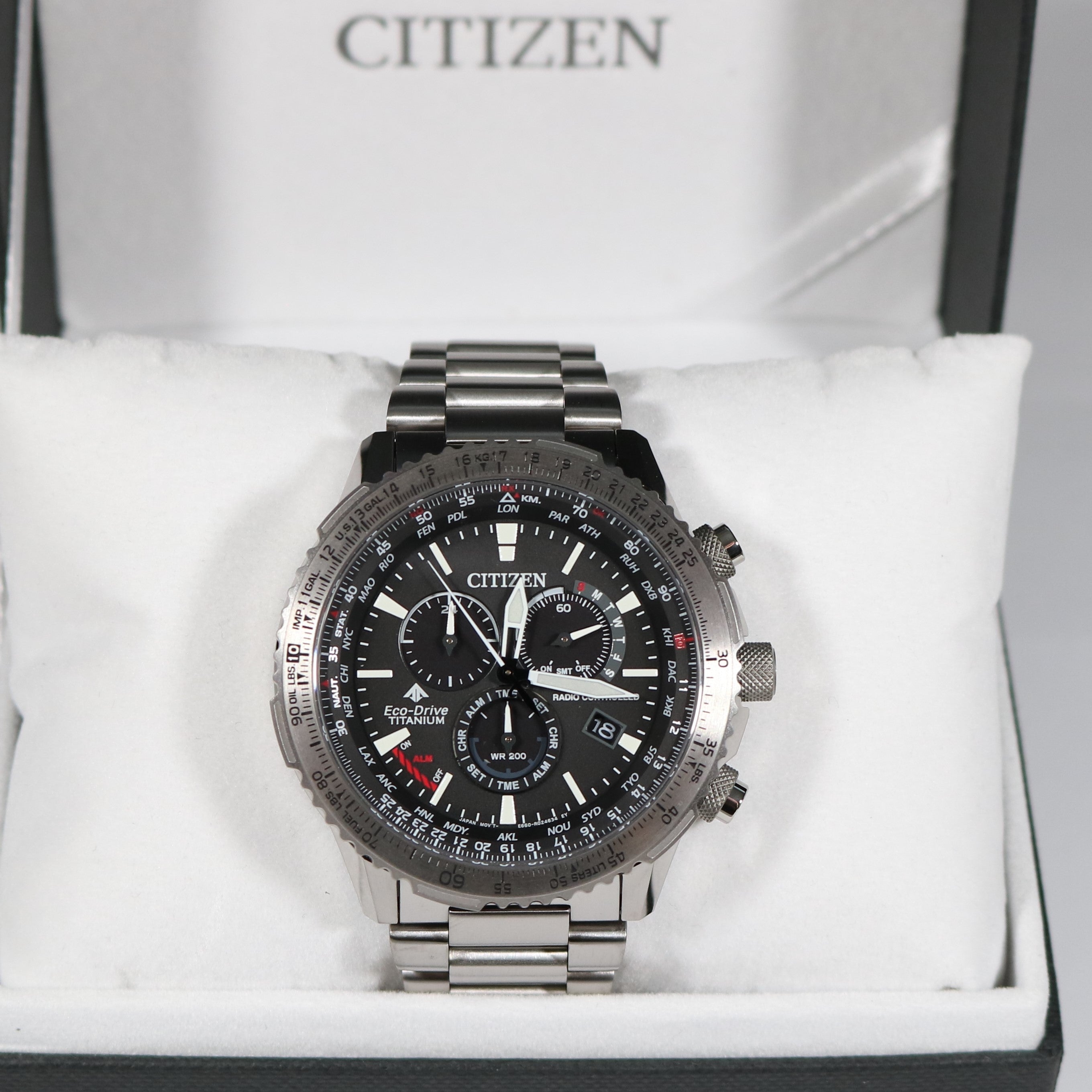 Used Citizen Super Titanium Men's Promaster Sky Radio Controlled Watch CB5010-81E