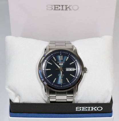 Seiko 5 Blue Dial Day Date Automatic Men's Watch SNKP17K1 - Chronobuy