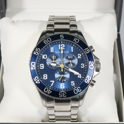 Nautica Quartz Blue Dial Chronograph Men's Watch NAI17508G