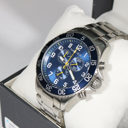 Nautica Quartz Blue Dial Chronograph Men's Watch NAI17508G