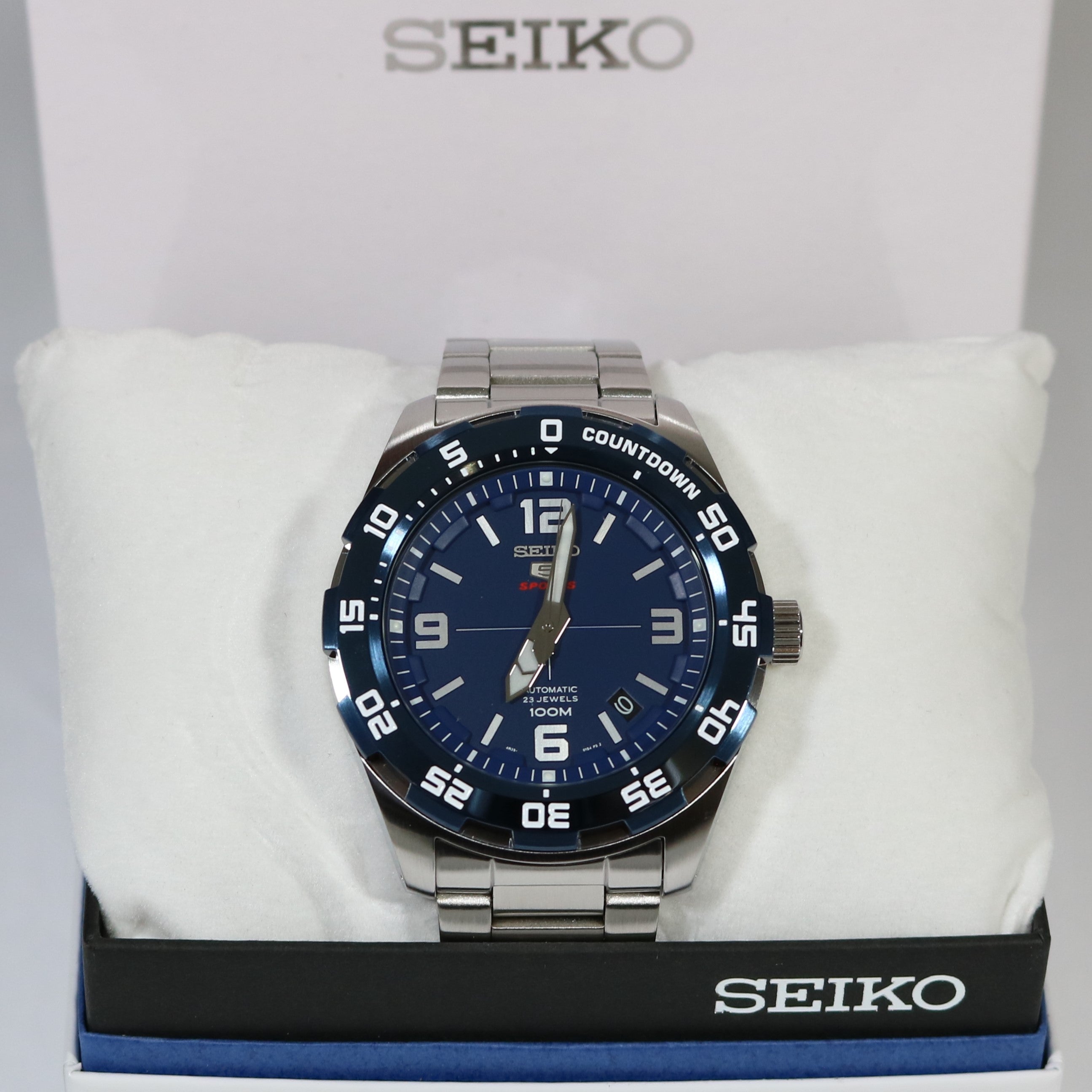 Seiko 5 Sports Men's Blue Dial Automatic Watch SRPB85K1 - Chronobuy