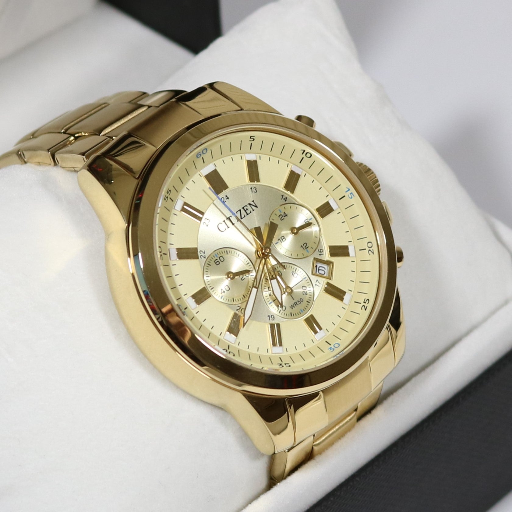 Citizen Men's Chronograph Gold Tone Watch AN8083-51P - Chronobuy