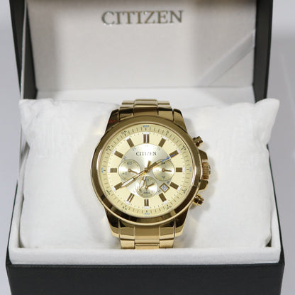 Citizen Men's Chronograph Gold Tone Watch AN8083-51P - Chronobuy