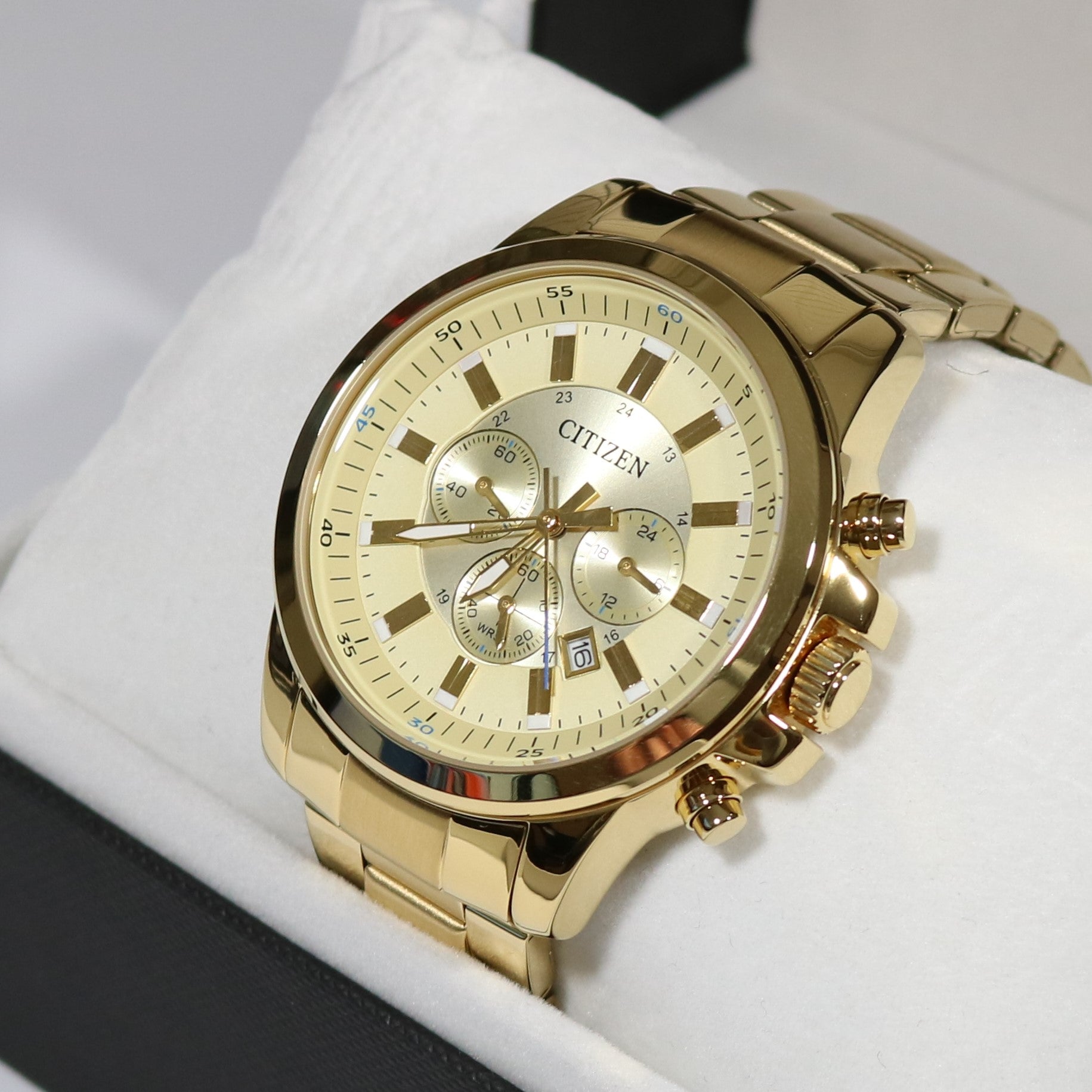 Citizen Men's Chronograph Gold Tone Watch AN8083-51P - Chronobuy