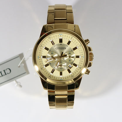 Citizen Men's Chronograph Gold Tone Watch AN8083-51P - Chronobuy