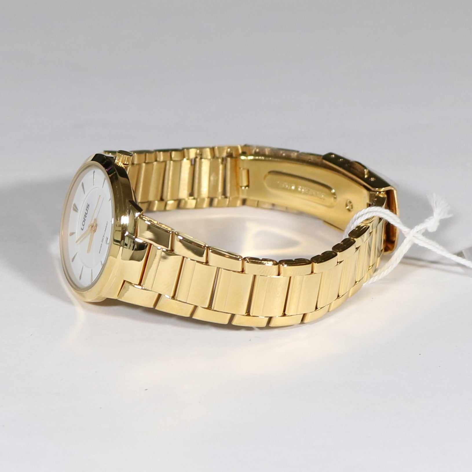 Stainless Steel Tone Chronobuy Dress Lorus Watch RH760AX9 Gold – Quartz Women\'s