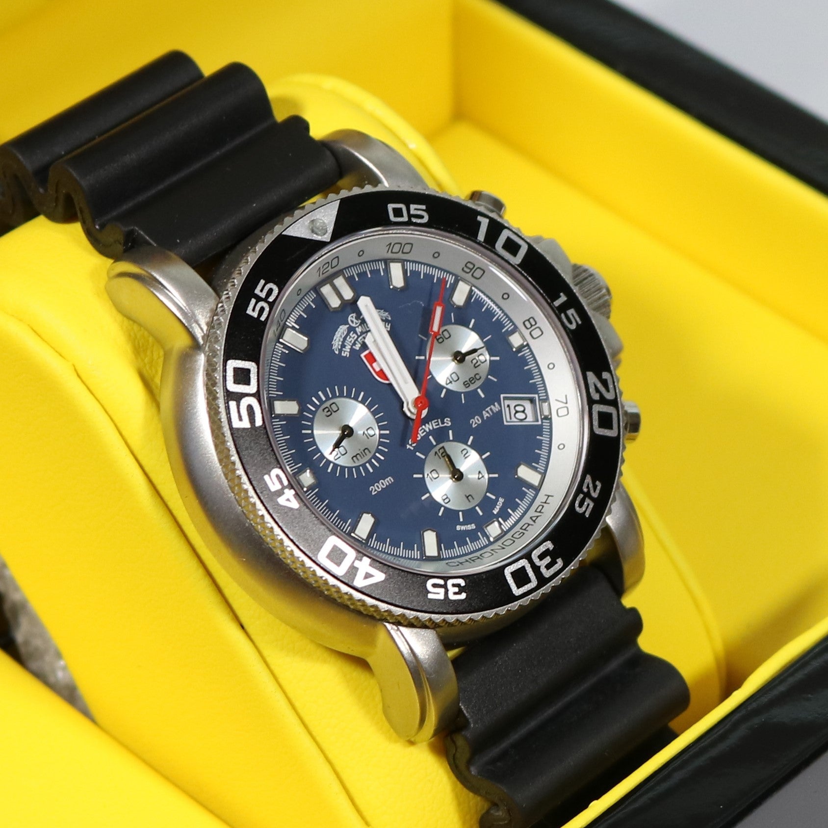 Swiss Military Men's Navy Chronograph Diver Watch SM18321 - Chronobuy