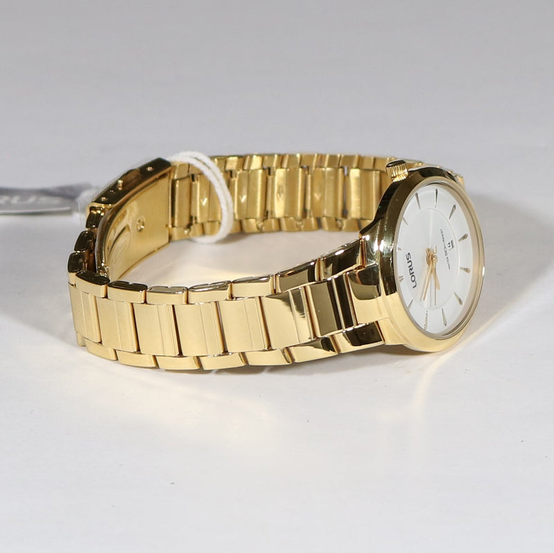 Lorus Quartz – Women\'s Steel Tone Chronobuy Gold Stainless Dress Watch RH760AX9