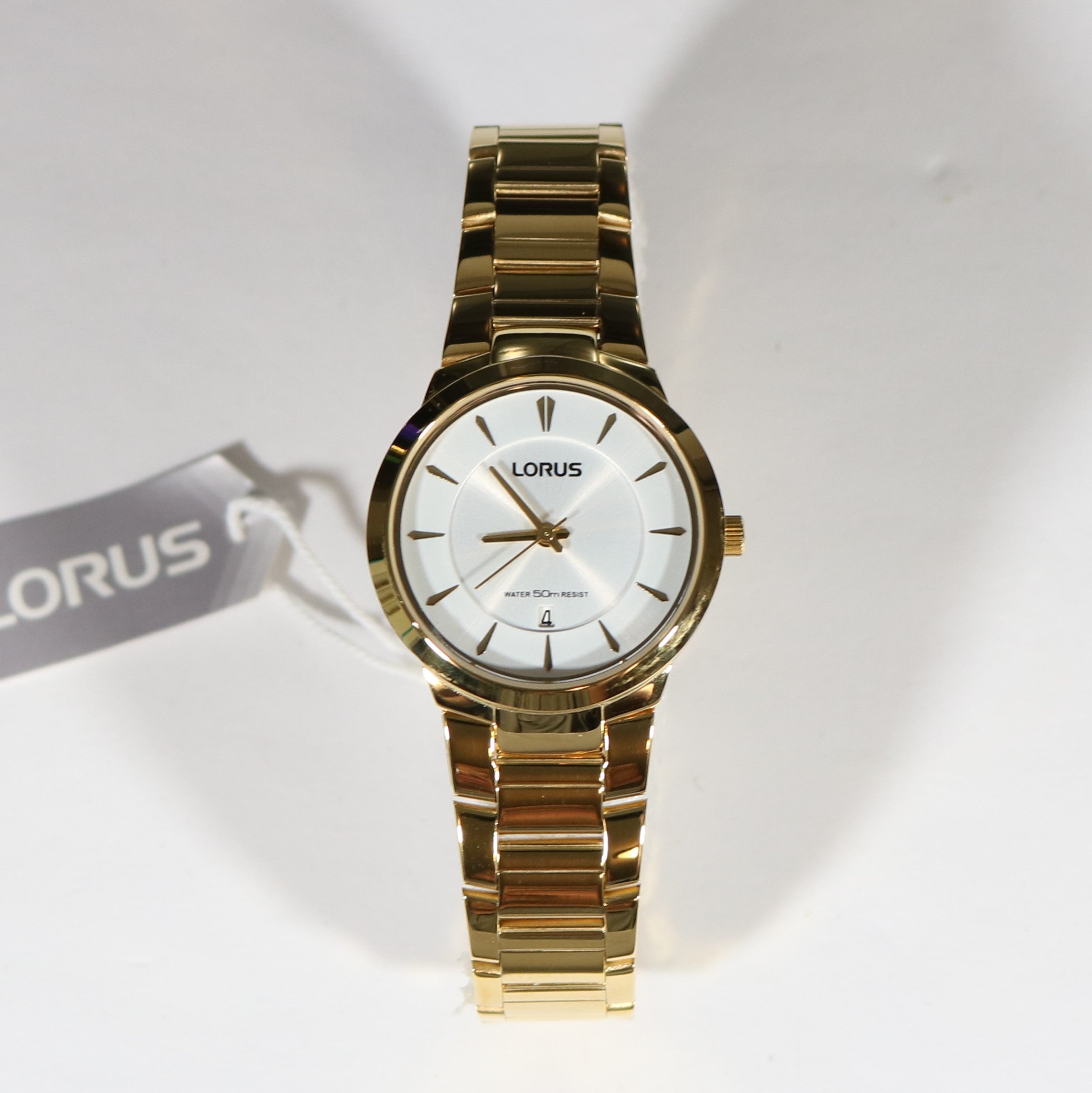 Chronobuy Gold Steel Quartz Dress Watch Tone – Stainless RH760AX9 Women\'s Lorus