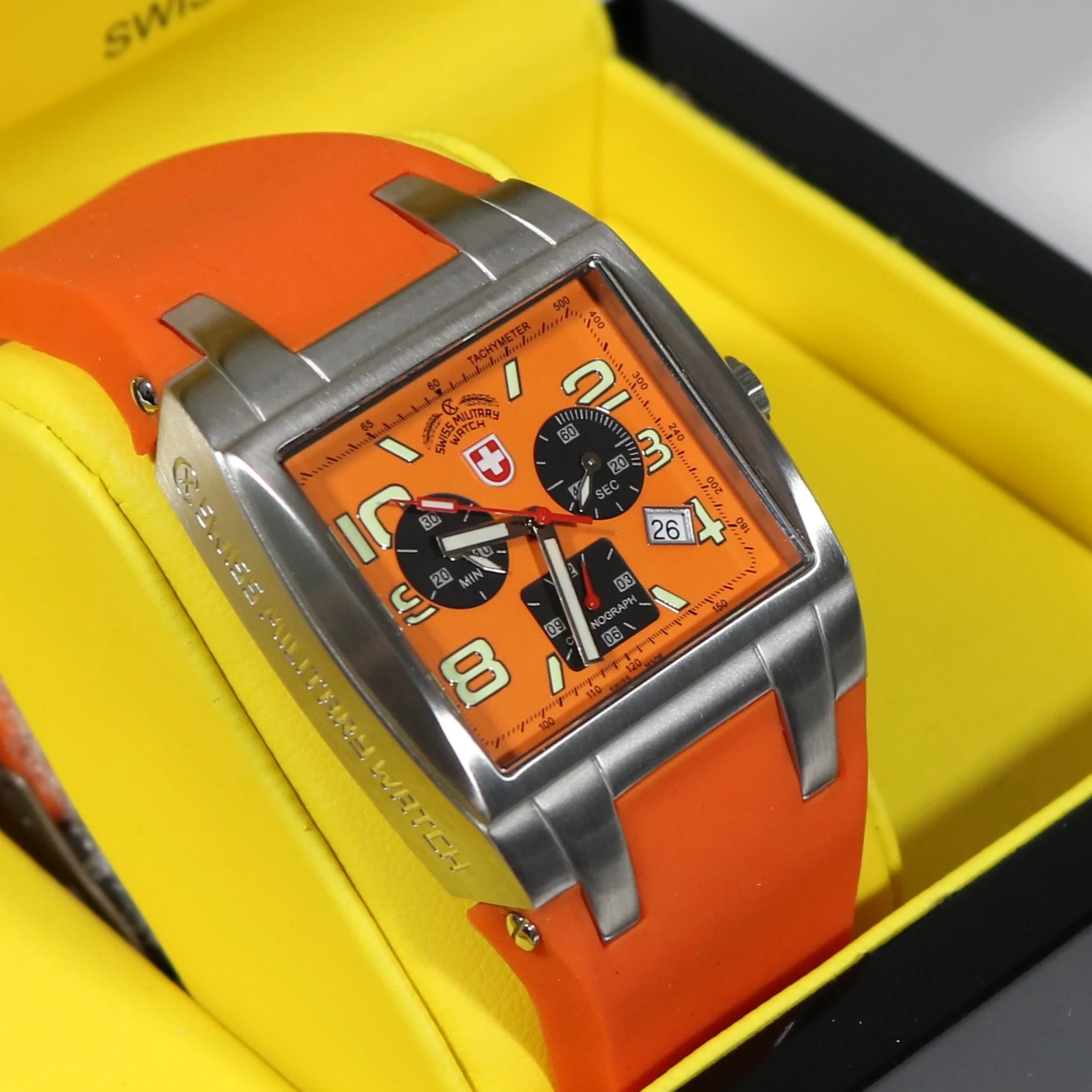 Swiss Military Navy Seals Swiss Made Men's Chronograph Orange Watch SM1849