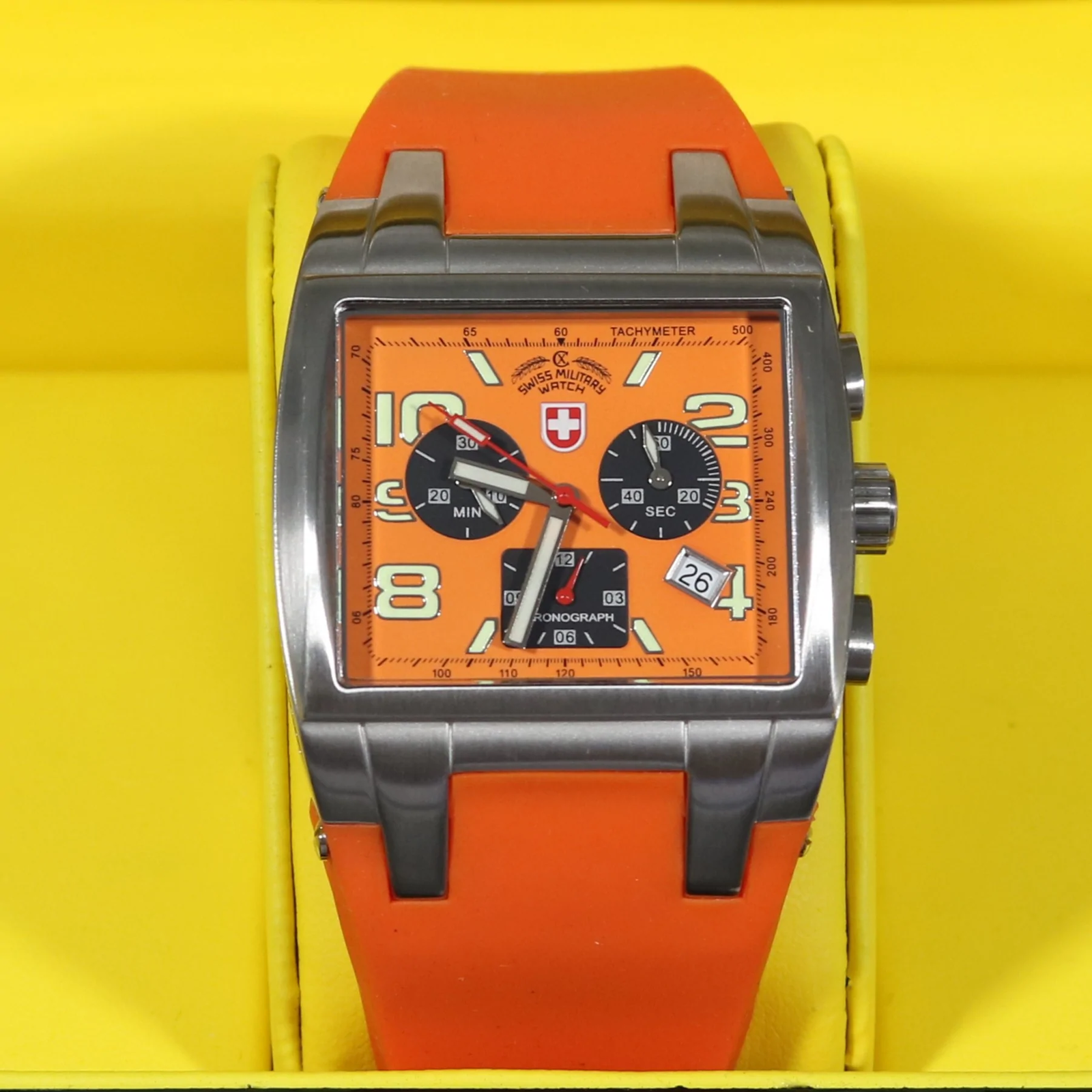 Swiss Military Navy Seals Swiss Made Men's Chronograph Orange Watch SM1849