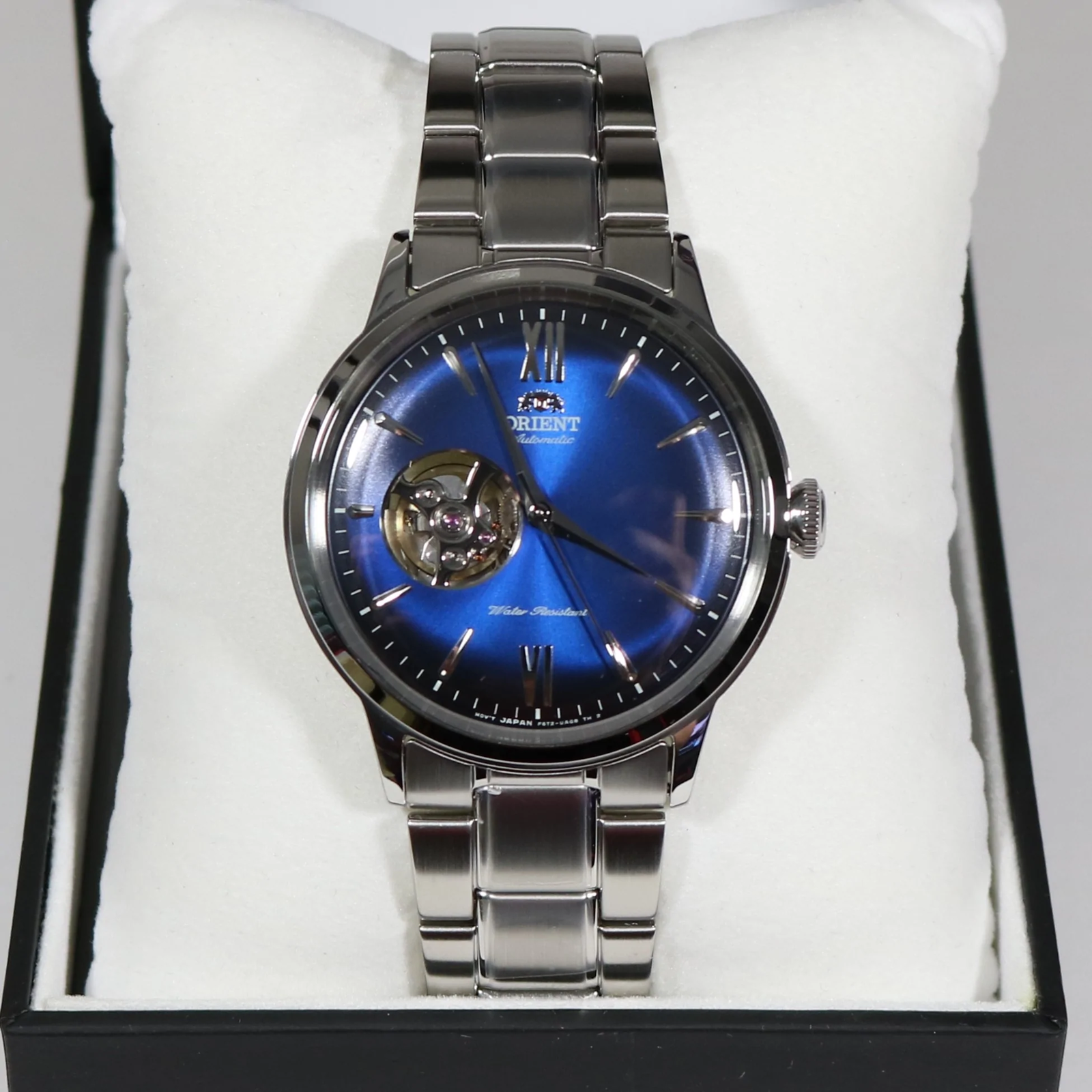 ﻿Orient Classic Blue Dial Automatic Stainless Steel Men's Watch RA-AG0028L10B