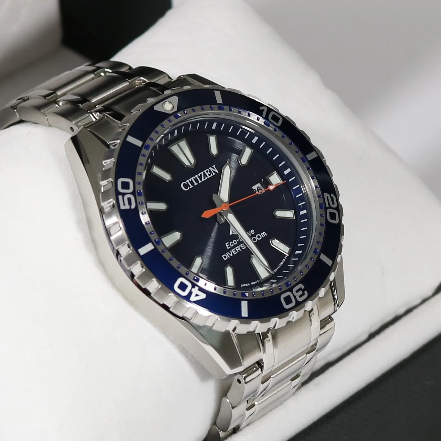 Citizen Eco Drive Promaster Blue Dial 200M Divers Watch BN0191-80L - Chronobuy